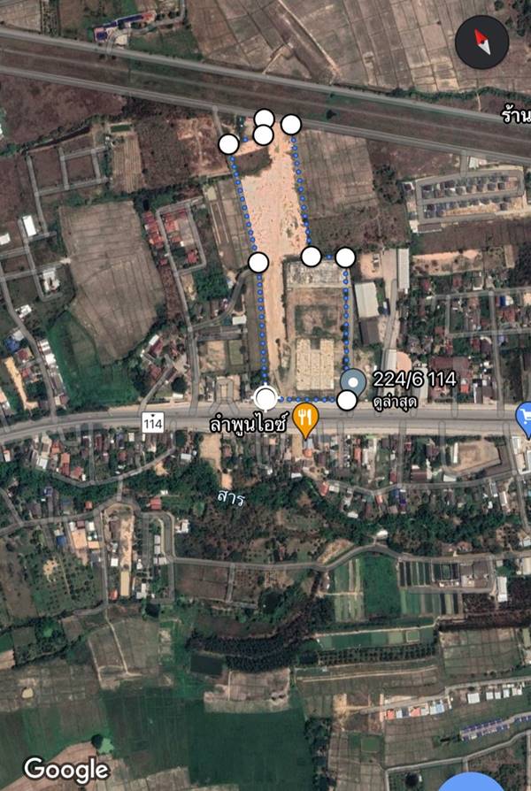 ขายที่ดิน ในเมือง ถนนลำพูน ดอยติ ห่างจาก แยกลำพูน-ดอยติ 2 กิโล เยื้องโกบอลเฮาส์ ลำพูน 